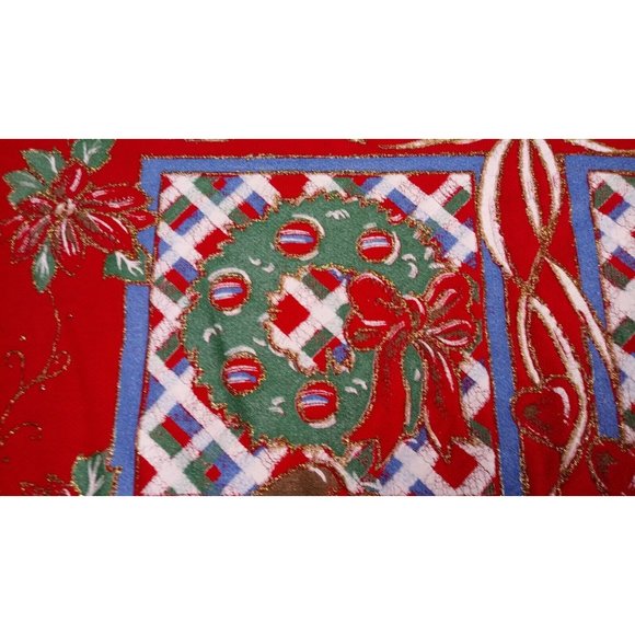 Vintage 90’s Nut Cracker Winter Glitter Christmas Bears Red Pullover Sweater - Picture 9 of 14